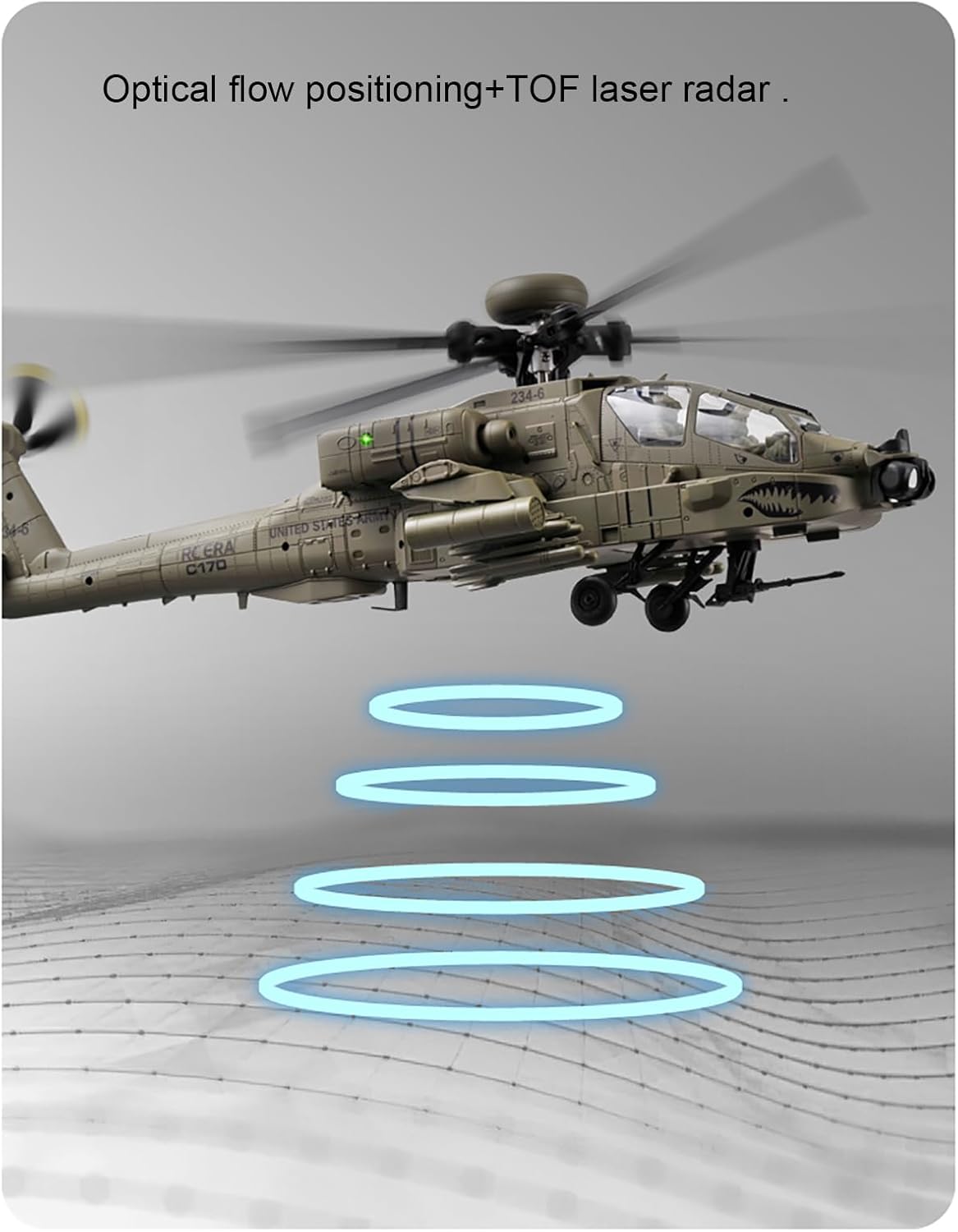 310MM 6CH C170 AH-64D Remote C - đánh giá và giá Rc Hobby Helicopter