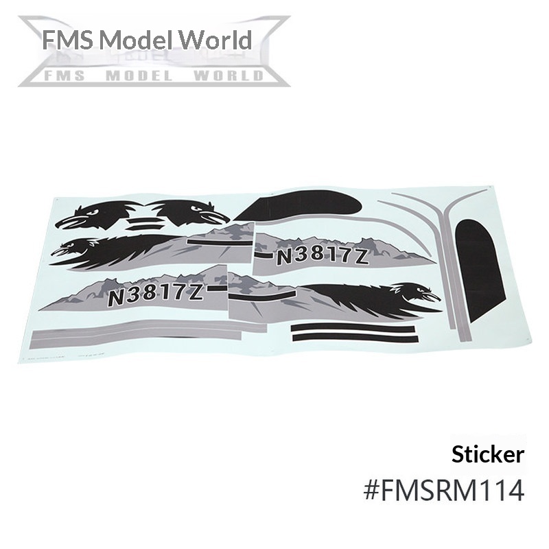 FMS RC Plane Decals For 1700mm - đánh giá và giá Rc Hobby Grade