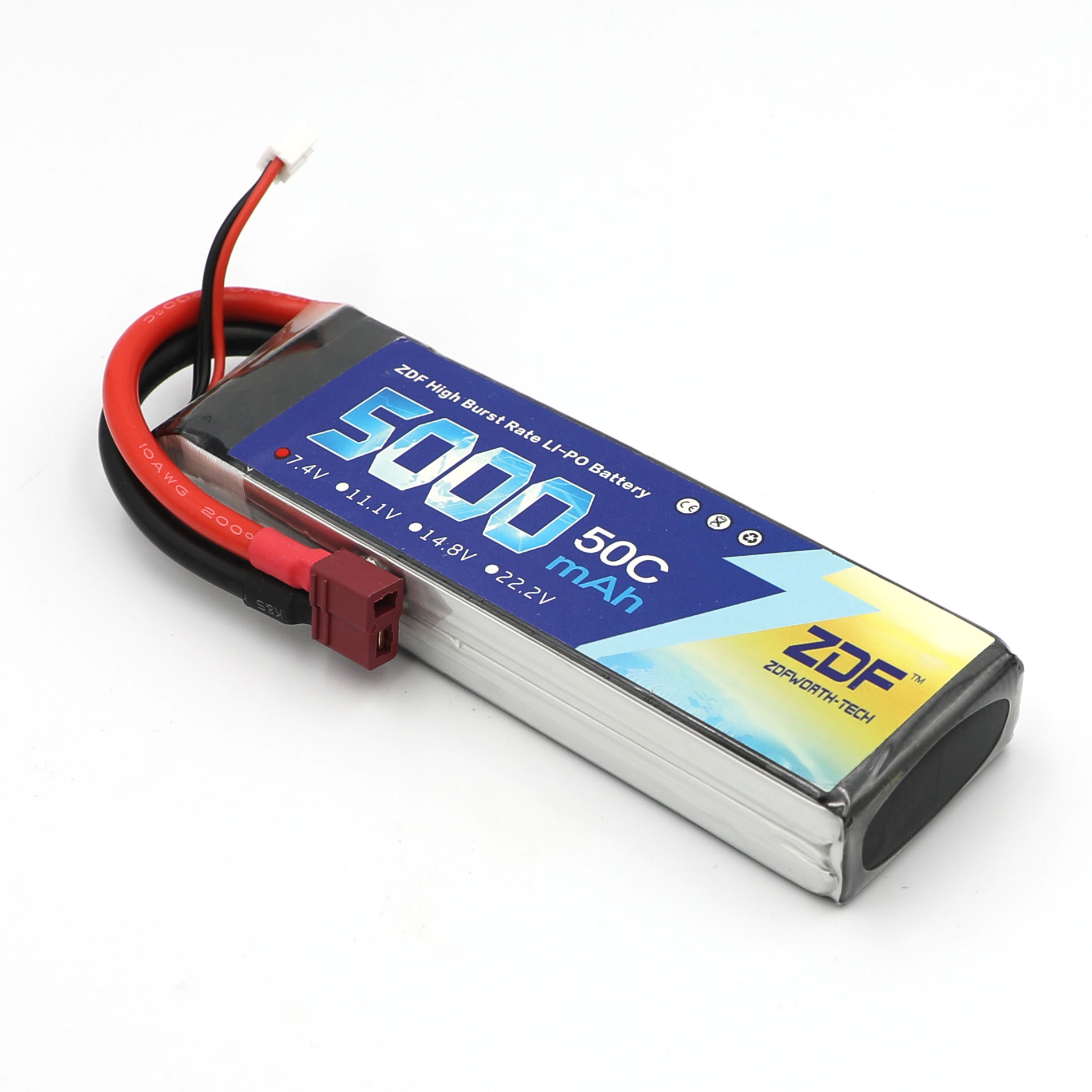 ZDF RC Lipo Battery 7.4V 5000m - đánh giá và giá Rc Remo Hobby